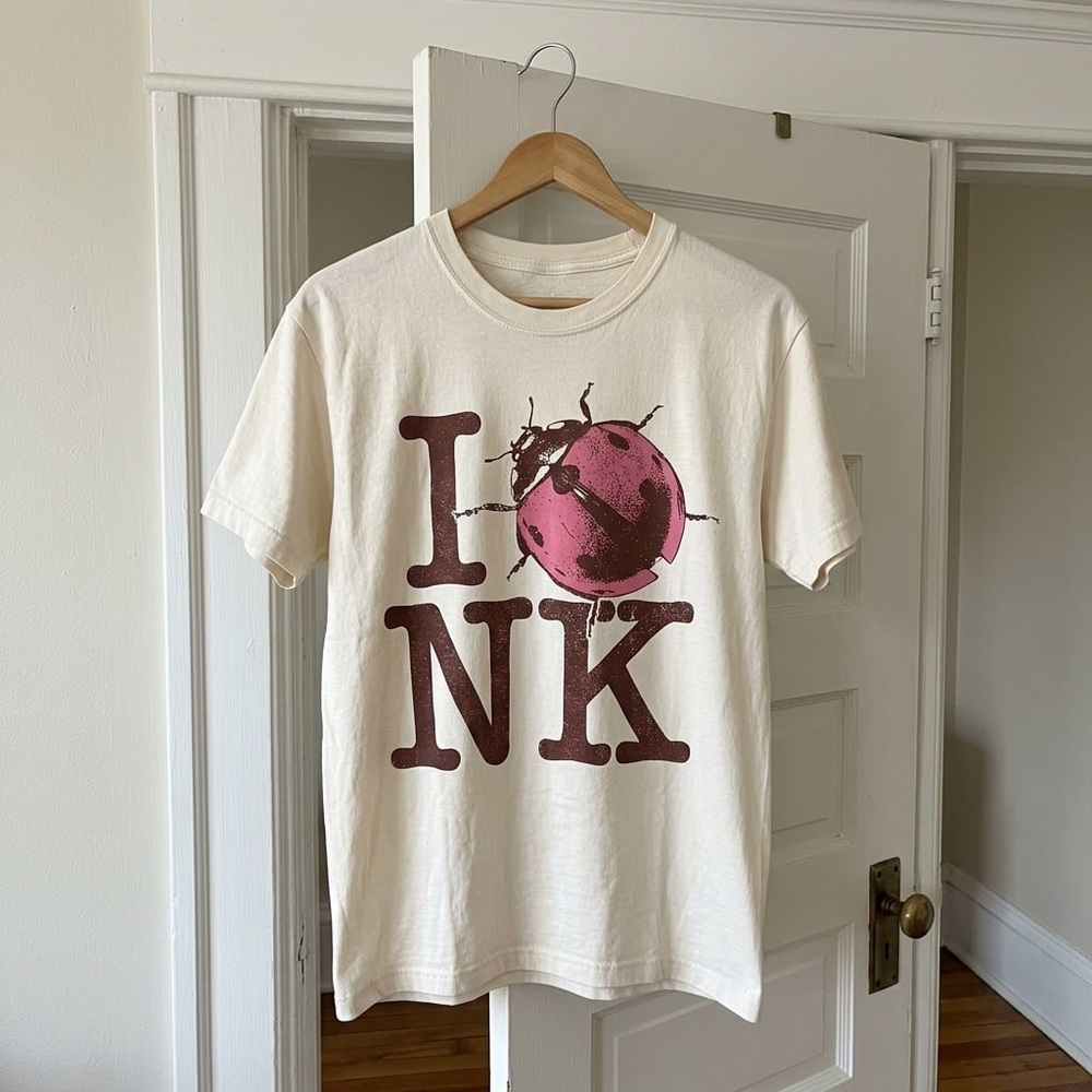 Noah Kahan The Great Divide I Love NK Ladybug off white Tee